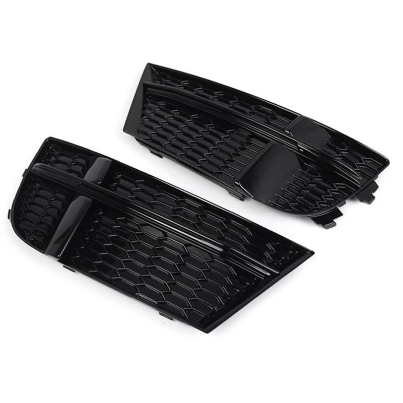Left Front Bumper Lower Grille Cover Honeycomb Bezel 8V3807681AB For A3 S3 M-Fog Light Honeycomb Frame Parts