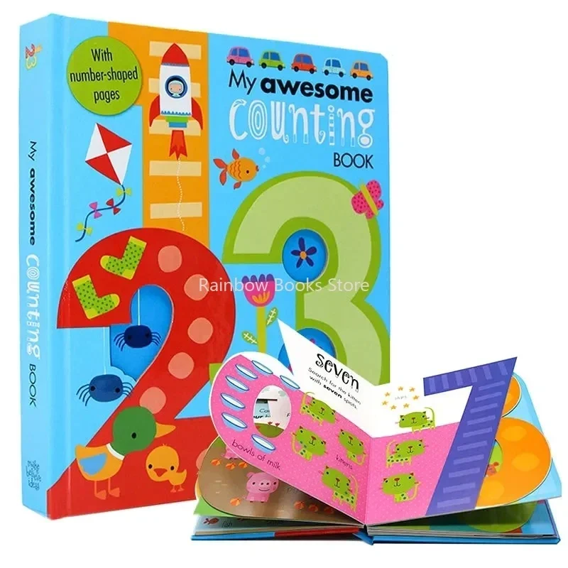 3 Pezzi Il Mio Fantastico Alfabeto Abc + Conteggio + Nursery Rhyme Board Book Baby Kids 3D Letter Number 123 Learning