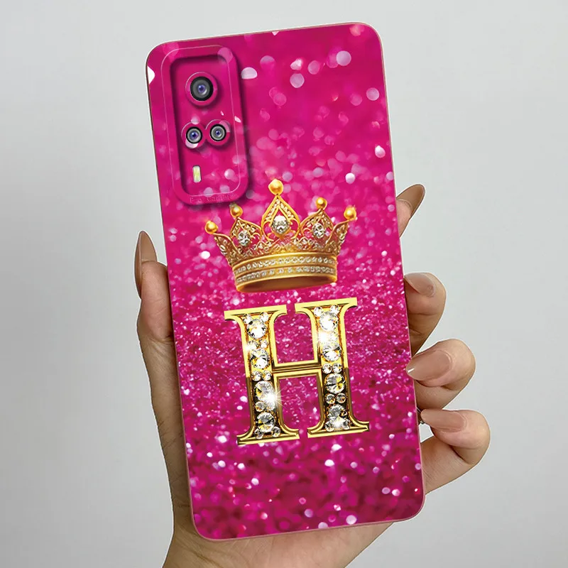 Elegant Crown Letter Silicone Soft Phone Case - Protective Shell Back Cover s