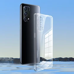 Transparent Soft Silicone Phone Case - Sleek and Minimalist Design for Oppo Reno5 Lite (Clear)