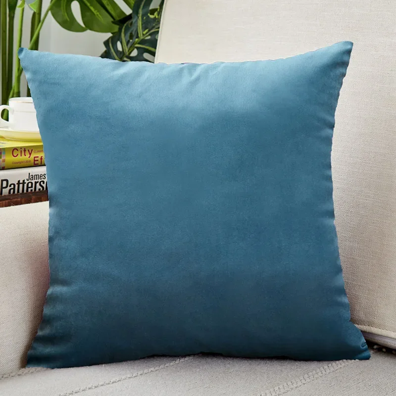

Velvet Pillow Cover Decoration for Sofa Living Room Car Housse De Coussin 45*45 Nordic Home Decorative Cushion Pillows