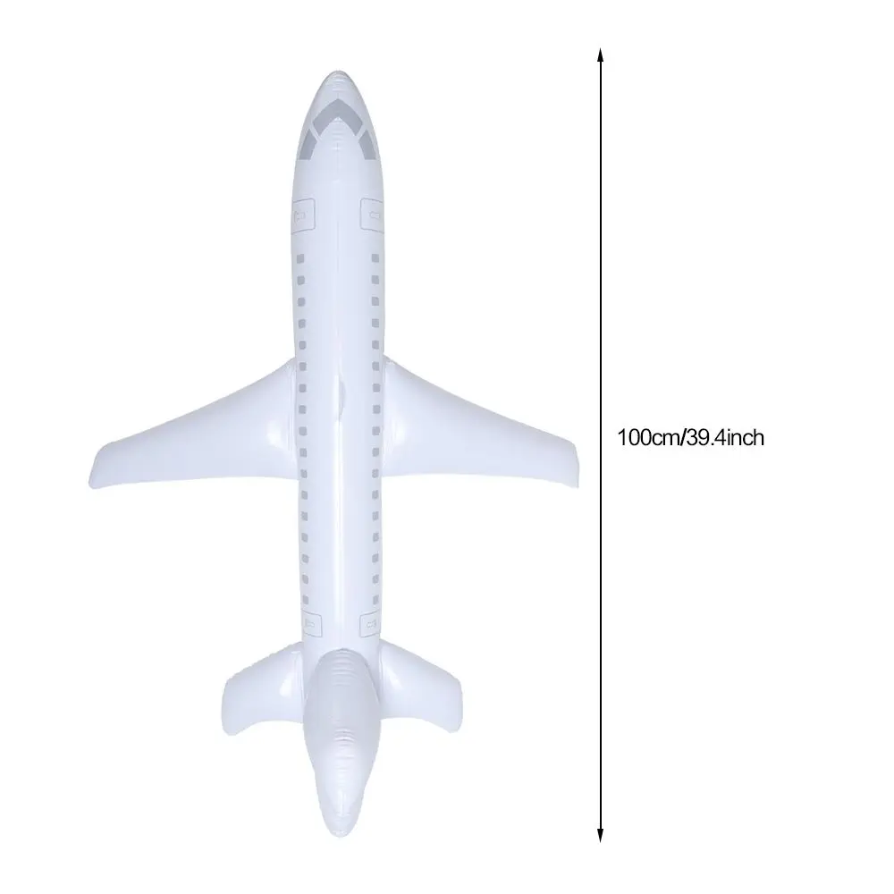 100cm Classic Toy inflatable Airplane Float Airplane Ball with Inflatable Tube For Kids Gift for Swimming Inflatable Toy 6