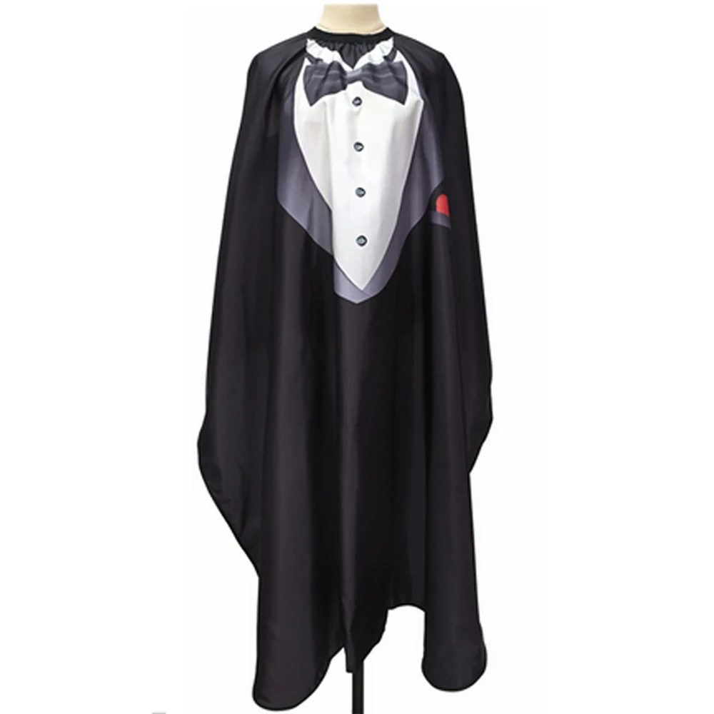 Barber Cape Barbershop Silicone Collar Snap Button Hairdressing Apron Waterproof Non Stick Hair Hair Cutting Gown Salon Tools