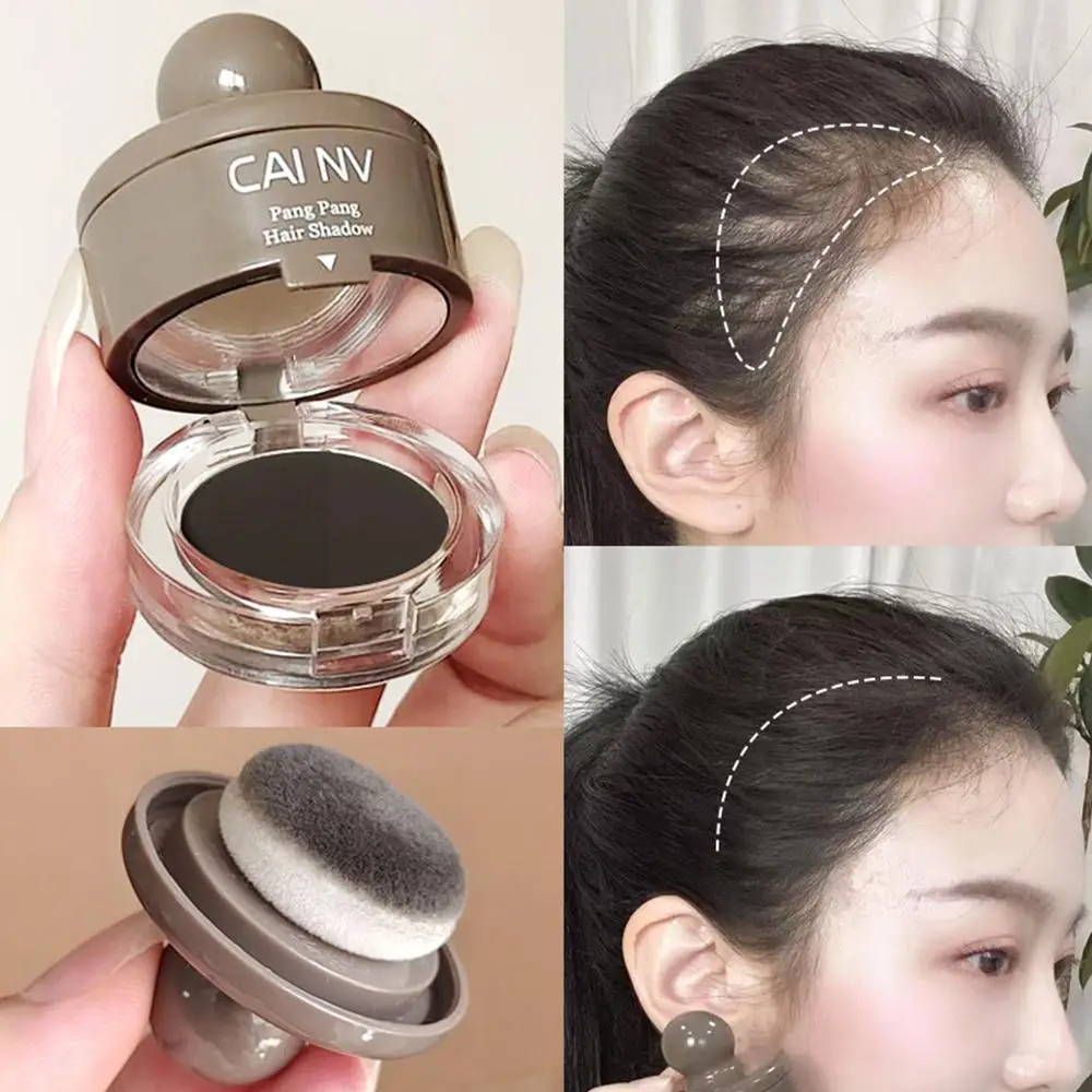 Brown Hairline Powder Hair Replacement Filling Forehead Line Hair Sweat-Proof Bun Cover Modification Waterproof Powder Shad L0Y5 пудра для бровей luxvisage brow powder тон 03 grey brown 4 г