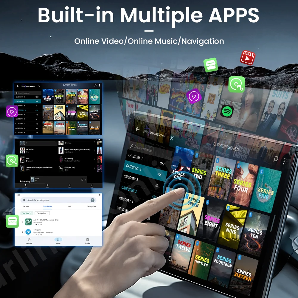 CarlinKit Ʈ TV ڽ, ȵ̵ 10  ,  Ƚ Ʃ IPTV Ƽ  ī÷, ȵ̵ ڵ  BLE
