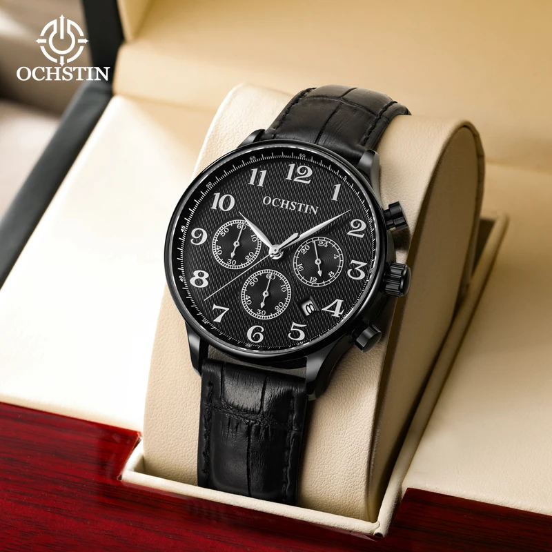 OCHSTIN Prominente Series New Products Launched Men's Luxury Quartz Watch Multi-functional Men's Sports Watch Fashion Trend
