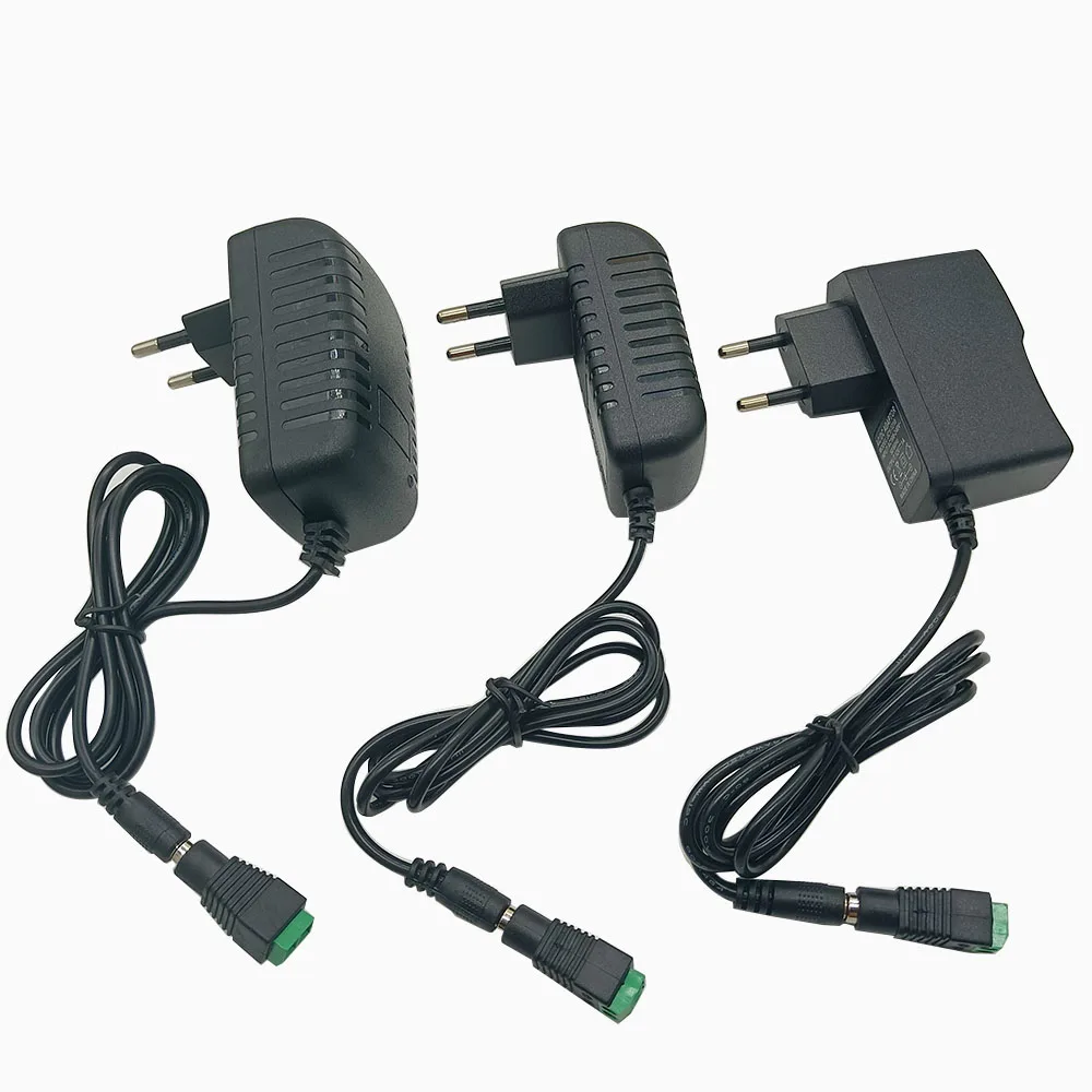 Alimentatore Adattatore Per Caricabatterie Dc 5V 9V 12V 24V 0.5A 1A 2A 3A Adattatore Dc 5 9 12 24V Volt Dc Swiching Eu 220V A 12V Led Strip Lamp
