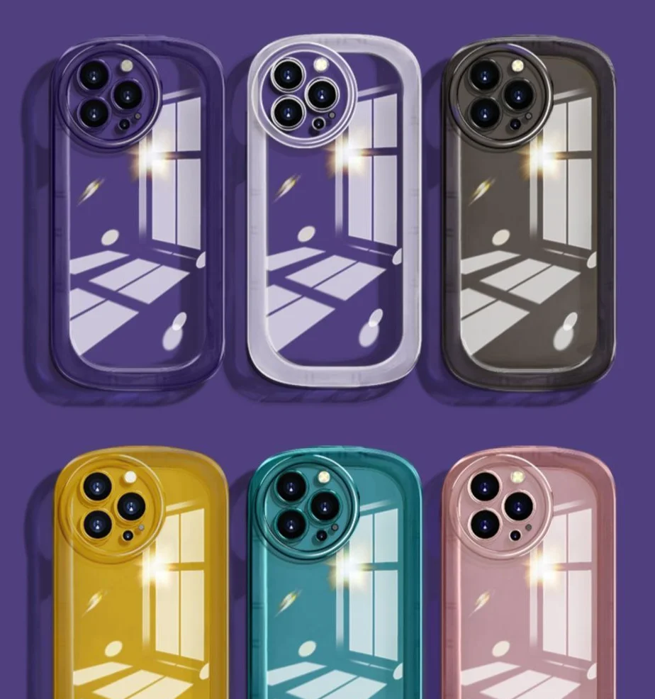 Materiale anti-caduta airbag trasparente adatto per custodia per telefono in silicone morbido da 15 pollici e 14 pollici_voghion.com