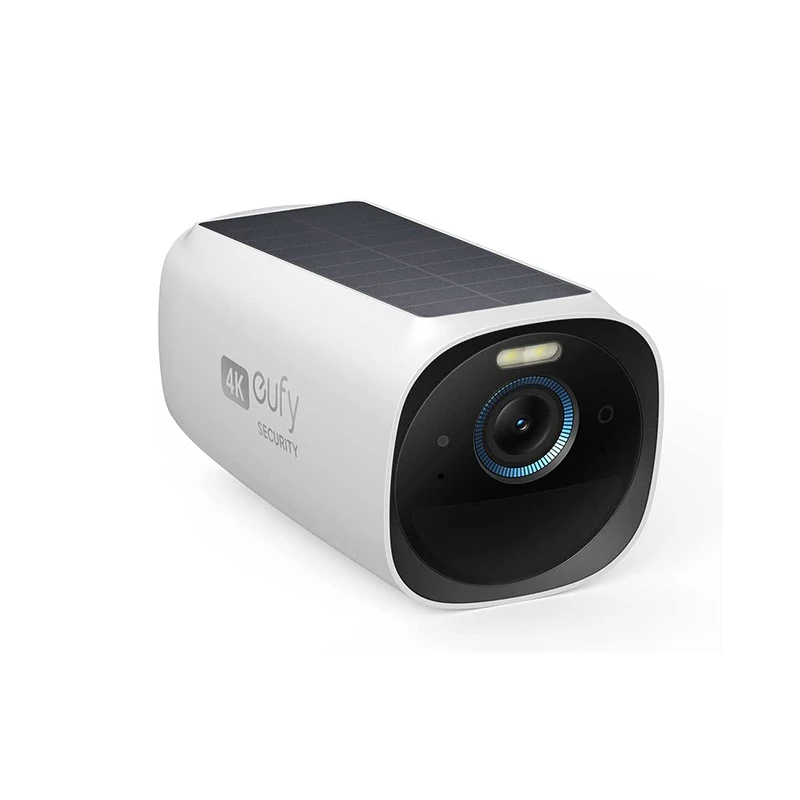 eufy Security SoloCamS340,caméra de sécurité Solaire, caméra extérieure  sans Fil,Surveillance 360° 3K, sans Angle Mort, Wi-FI 2, 4 GHz, sans Frais