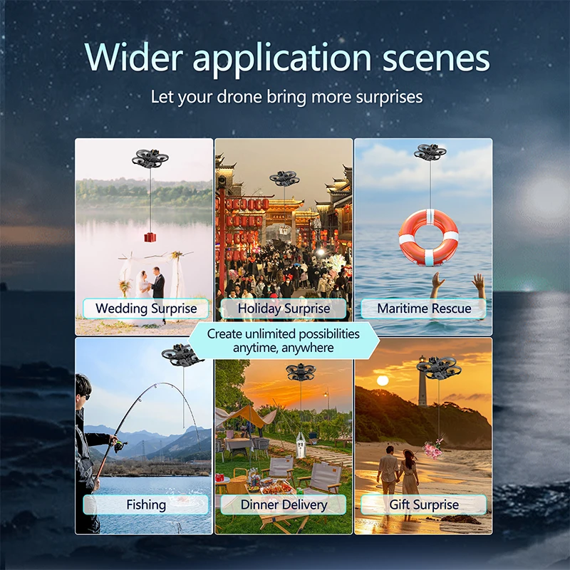 รูปสินค้า AirDrop สำหรับ DJI Avata 2 ตัวยึดปล่อยอากาศ ตกปลา