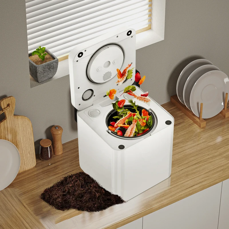 New Arrival Countertop Smart Bin Electric Compost Making Machines Kitchen Composter Garbage Food Waste Disposal Machine 4