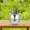 Mini Disco Ball Flower Pot Disco Ball Flower Vase Disco Planter Disco Ball Plant Holder Disco Planter Silver Mirror Glass Decor 3