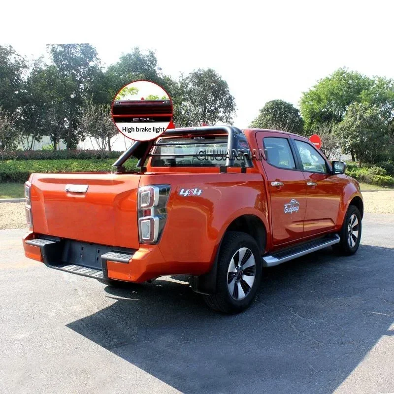 black universal 4X4 roll bar for car accessories.