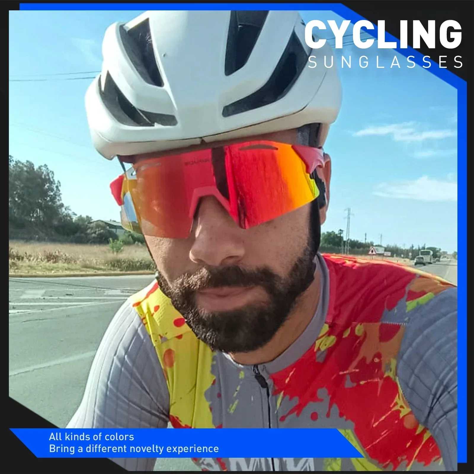 Kapvoe Photochromic Sunglasses for Men Cycling Glasses UV400 Eyewear Women Bike Bicycle Driving Outdoor Sport Marathon Triathlon