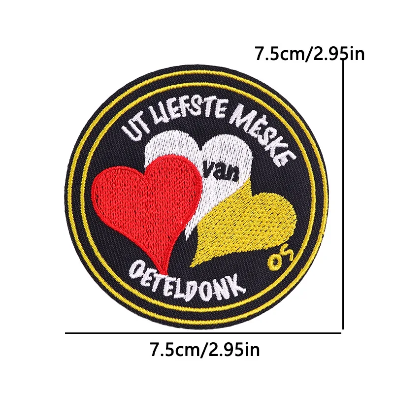 2025 Neue Designs Niederlande Oeteldonk Karneval Eisen auf Patches für Kleidung Oeteldonk Emblem Frosch Stickerei Patch Festival Abzeichen – Detail 9