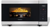 Galanz 0.9 cu. ft. Air Fry Countertop Microwave, 900 Watts, Stainless Steel 1