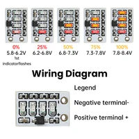 1S/2S/3S Mini Battery Level Indicator Module Lithium Battery Power Indicator Module Mini LED Battery Level Display Light - Image 4