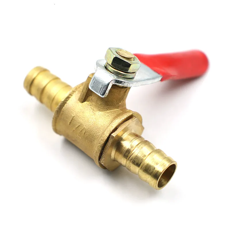

Ball Valve 6mm 8mm 12mm Hose Barb Inline Brass Water Oil Air Gas Fuel Line Shutoff Pipe Fittings Pneumatic Connector Controller