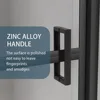 Shower Door, 32 in. W X 72 in. H, Pivot Swing, Clear Tempered Glass Hinge Swing, Bathroom Shower Door 5