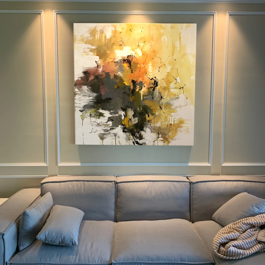 

Oil Painting Hand Painted Abstract Wall Art Canvas Painting Modern Oil Paintings for Large Luxury Living Room Luxury Home Decor