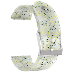 Waterproof Silicone Watch Strap - 24mm Premium Band for Enhanced Comfort and Durability (Printed 2)