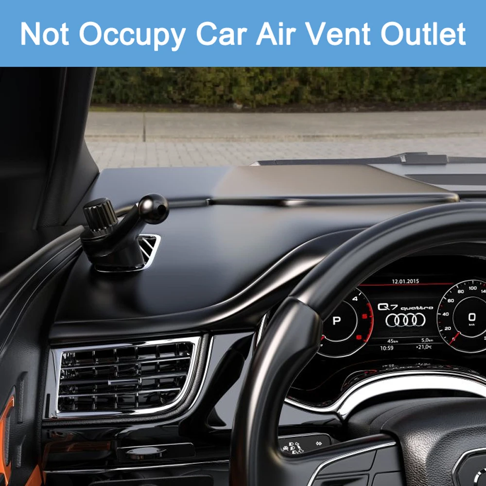 McGiLLon Universal Auto Air Vent Clip Halterung 17mm Kugelkopf Basis Spirale Haken für Auto Air Outlet Handy Halter für GPS Ständer – Detail 3