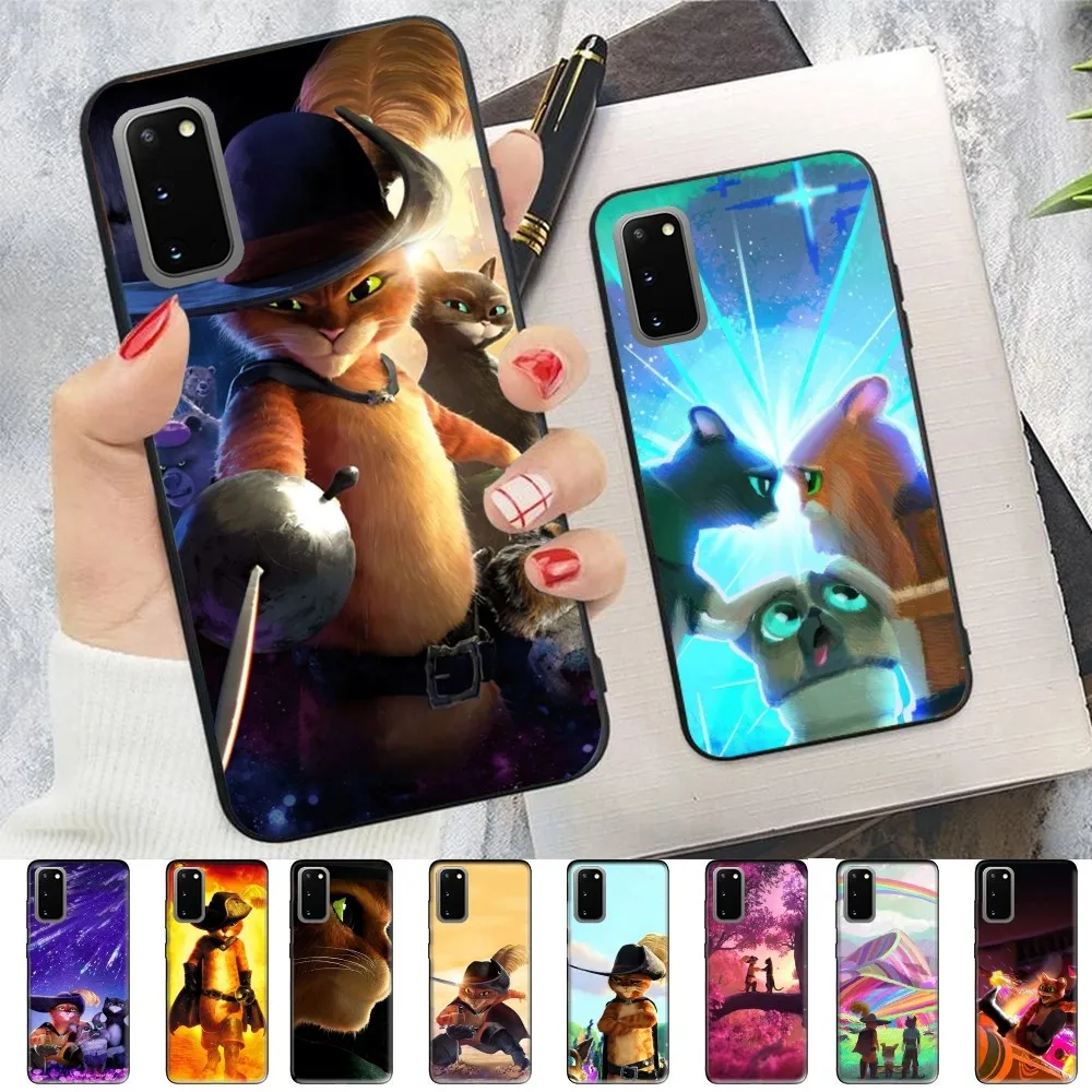 

Puss in B-Boots Phone Case For Samsung S 9 10 20 21 22 23 30 23plus lite Ultra FE S10lite Fundas