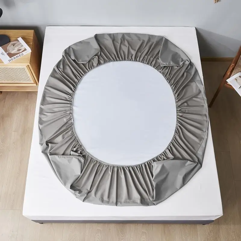 Description Picture 6 of itemSafe Waterproof Mattress Protector, Soft Comfortable Breathable Solid Color Bedding Mattress Cover Fitted, Machine Washable