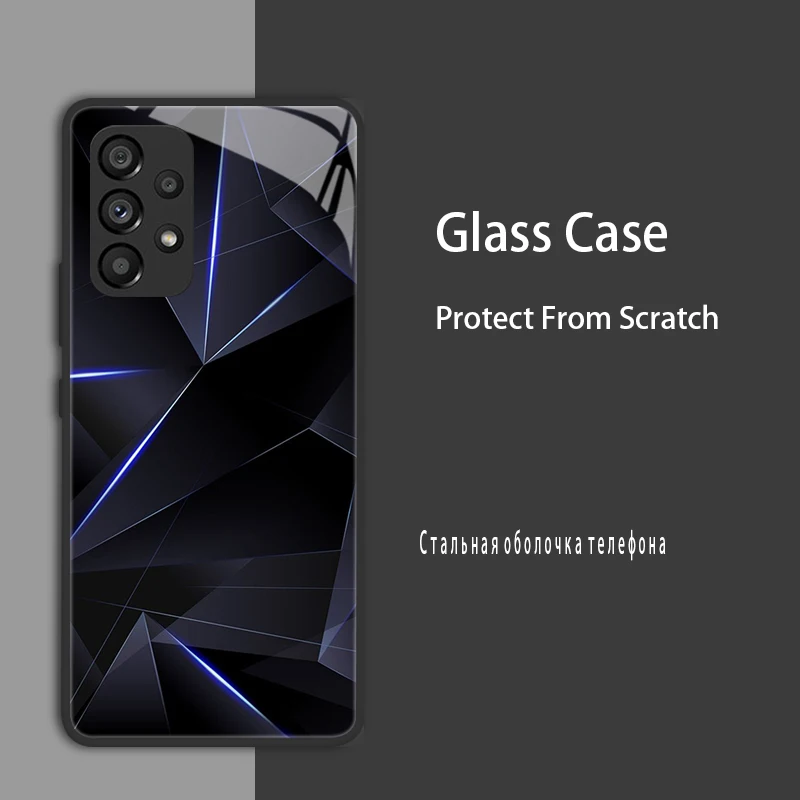 Advanced Protective Tempered Glass Phone Case with Hard Coque Bumper