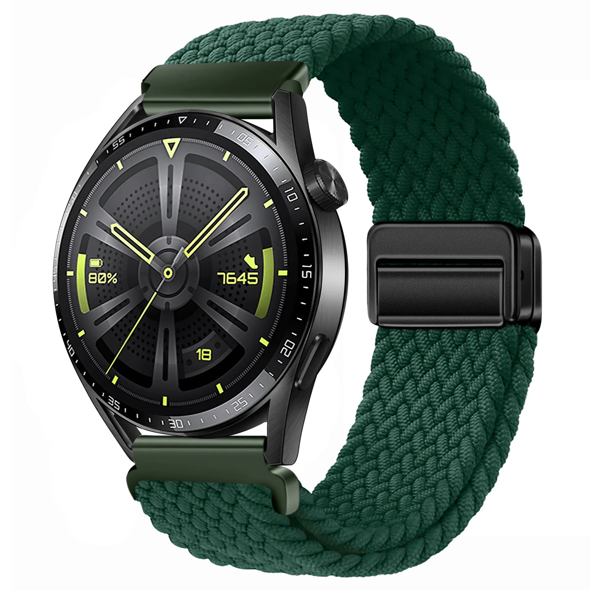 Magnetic Braided Solo Loop Sport Bracelet Band, 22mm