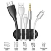 Adhesive Cable Clips Silicone Cable Organizer Desktop Wall Charging Cord Earphone Line Mous Management USB Data Cable Holders 4
