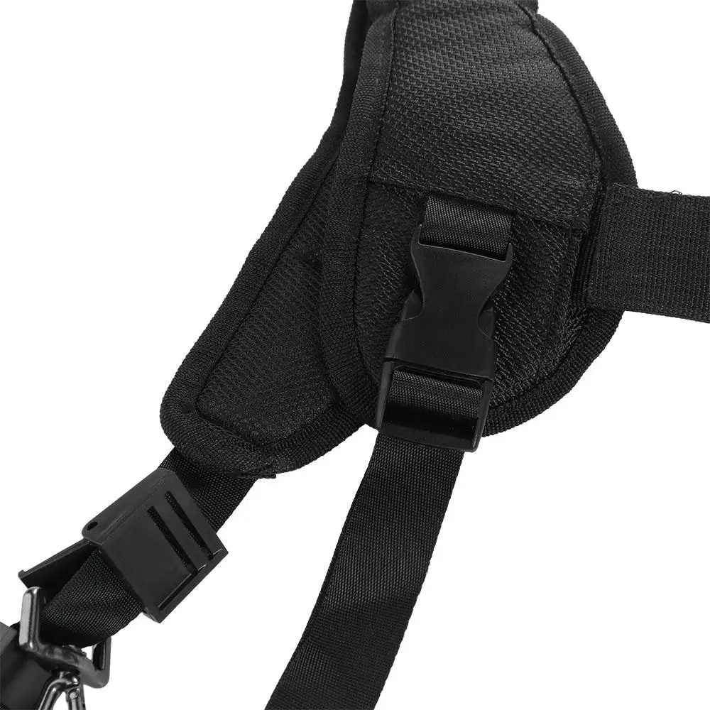 Dual Camera Black Adjustable Strap for Photographic Equipment