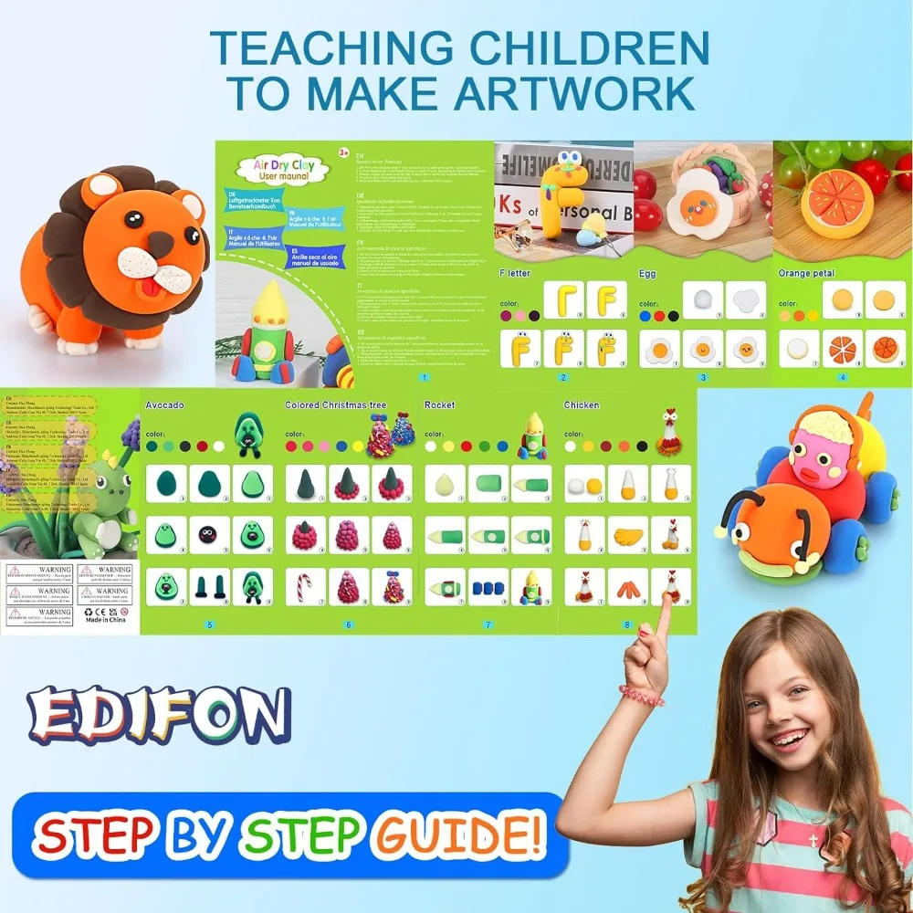 48-Color Air Dry Clay 5