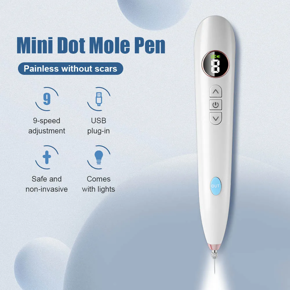 Skin Tag Remover Laser Plasma Pen Eliminator Wart Cauterizer Laser Pen Papilloma Removal Plasma Jet Acne Tattoo Berrugas Mole Polka Dot Remover Kite Skin Cleaning