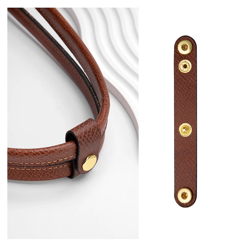 CRAZYSMITH Leather Bag Handle Fixed Buckle For Longchamp Tote Bag Shoulder Fixing Clip Adjustment Shorten Buckle Bag Accessories
