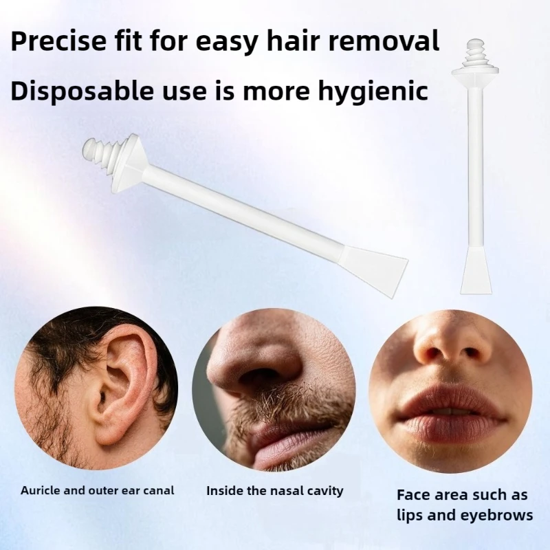 10/20/30 Pcs Portable 2-in-1 Spiral Style Hard Wax Stick New Innovation Depilatory for Personal Care Face and Nose Hair Removal