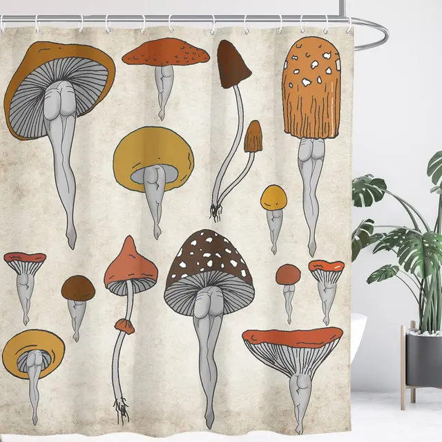 Sexy mushrooms Shower Curtain