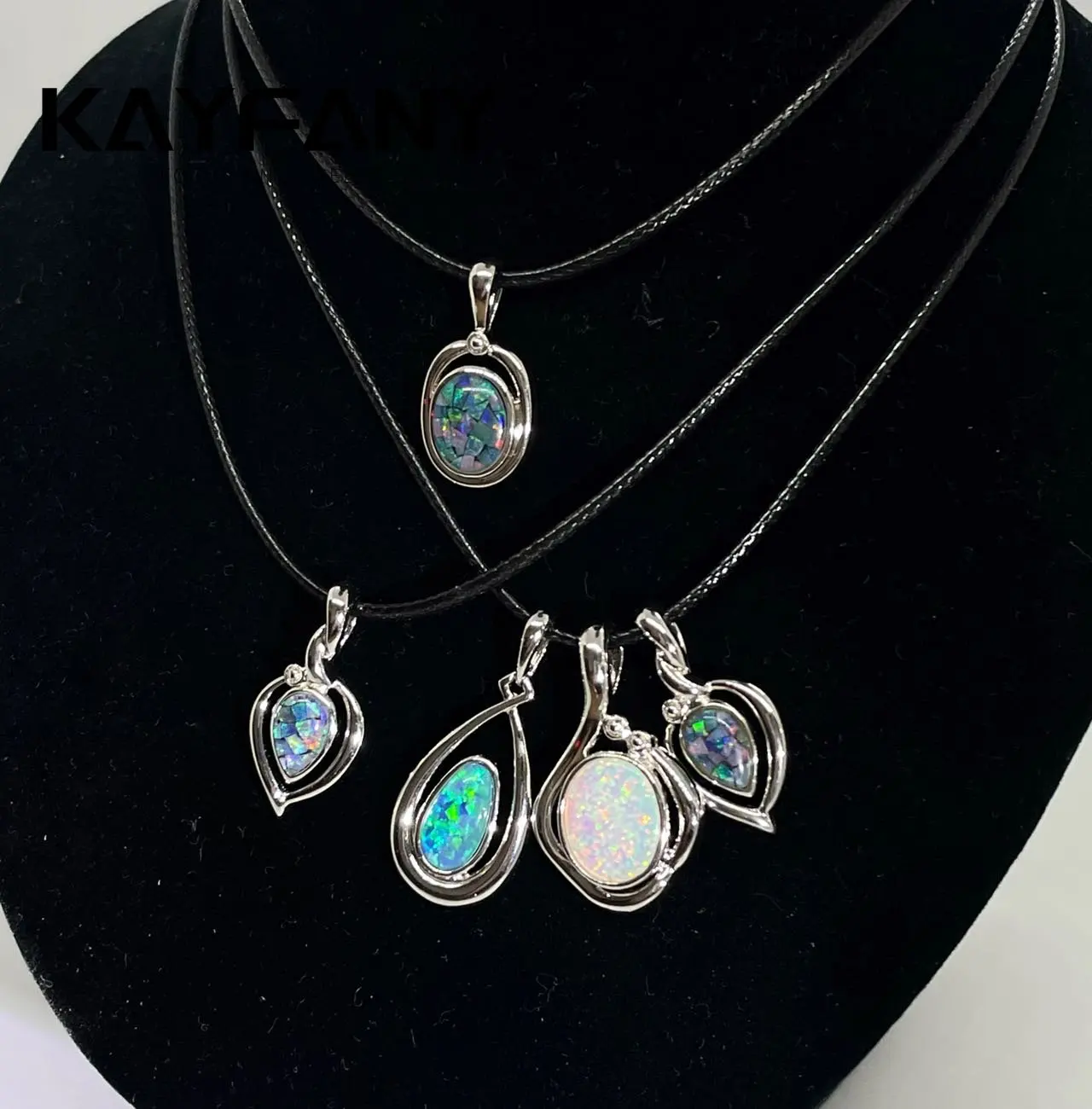 

Natural Opal Woman Multiple Styles Pendant Necklace Change Fire Color Mysterious 925 Silver Party Gift Free Shipping Jewelry