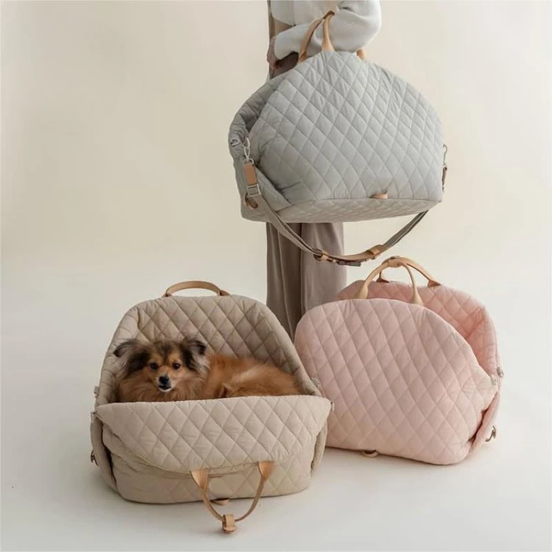 

Large Portable Washable Pet Travel Bed, Dog Carrier Handbag, Car Seat for Small Dogs and Cats, Puppy Tote, Safety Pet Booster