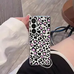 Leopard Print Pink Love Back Phone Cover - Galaxy Z Fold4 (Mix01)
