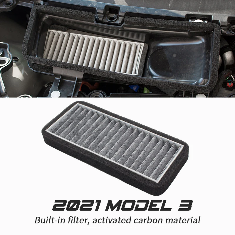 

Car Air Intake Filter for Tesla Model 3 2021-2023 Grille Cover Inlet Vent Trim Internal External Air Flow Protection Accessories