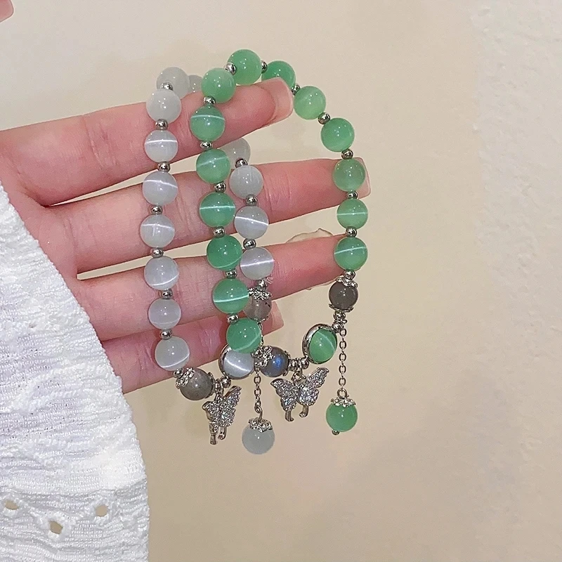 Opal Sea Blue Treasure Moonlight Stone Bracelet For Women