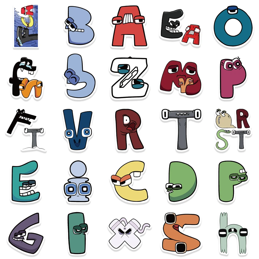 Alphabet Lore Sticker, 6 Pack-156 Pcs Alphabet Lore and Numbers Letter  Stickers, for Cup Phone Refrigerator Skateboard Laptop Decoration Stickers  : Buy Online at Best Price in KSA - Souq is now