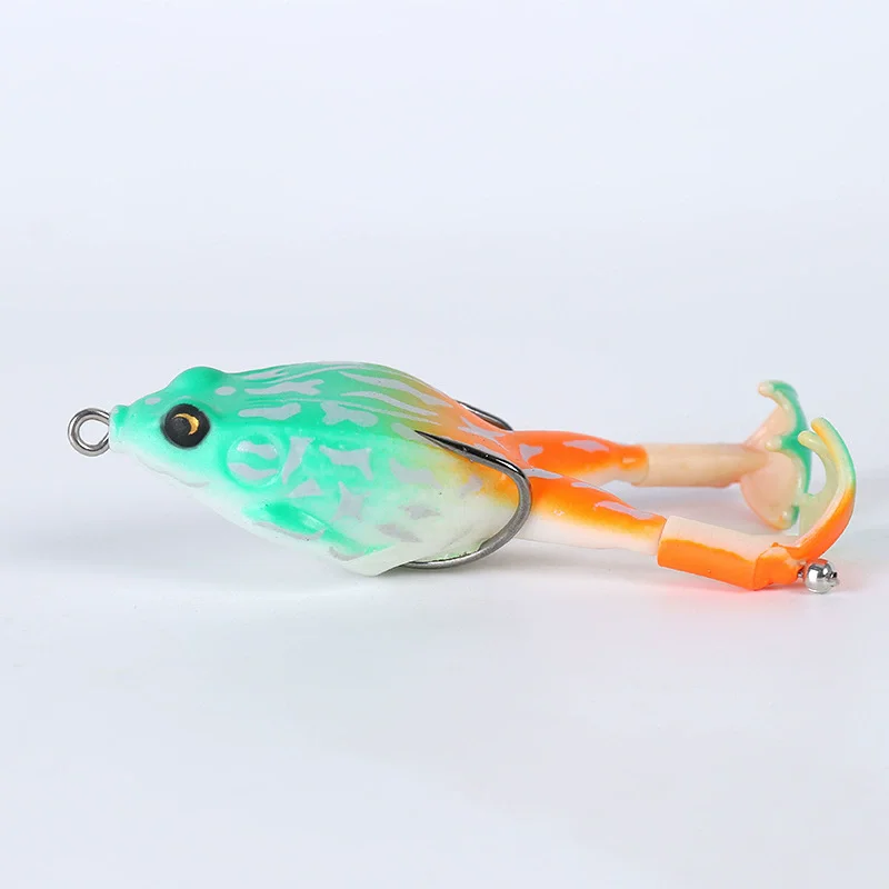 1pc Top Wasser Bass Angeln Lockt Weichen Frosch Doppel Propeller Beine Süßwasser Köder für Bass Snakehead Hecht – Detail 9