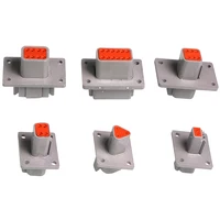 High Quality  Waterproof  DT Series Fixed Flange Plug Connector Kit 2/3/4/6/8/12Pin Male/Female for Truck Bus Wiring 22-16AWG 6