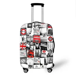 Oil Painting London Landscape Elastic Luggage Cover Anti-dust Trolley Case Covers Travel Accessories 18-28 Inch Suitcase Cover