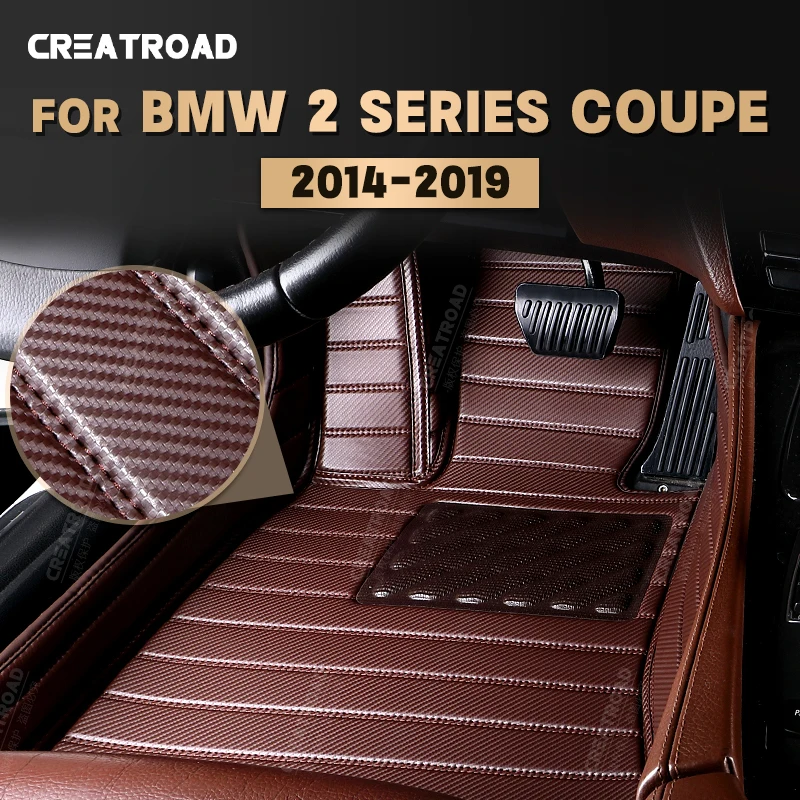 

Напольные коврики из углеродного волокна под заказ для BMW серий 2 купе (2 двери) 2014-2019 15 16 17 18 футов ковер автомобильные аксессуары для интерьера
