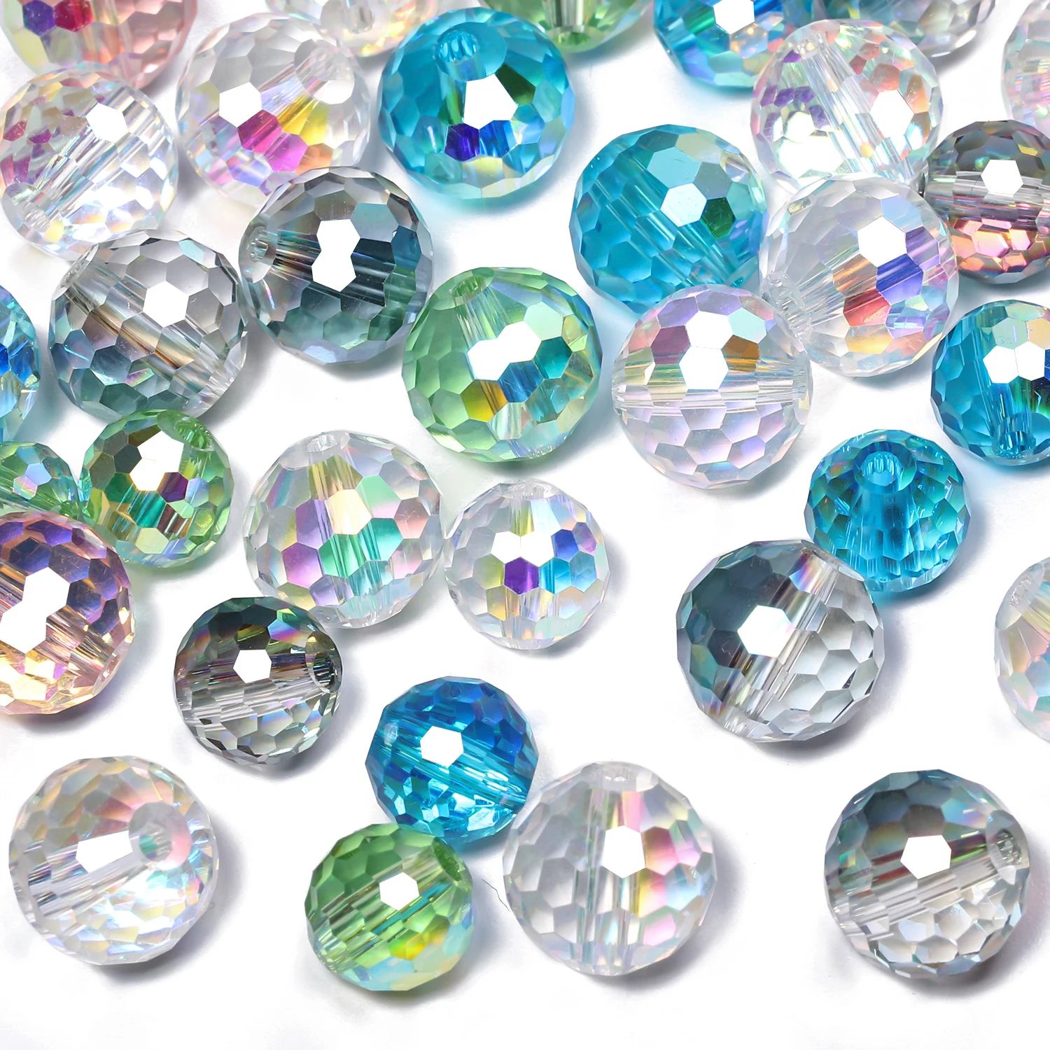 Austrian Faceted Crystal Round Beads 6–10mm 3