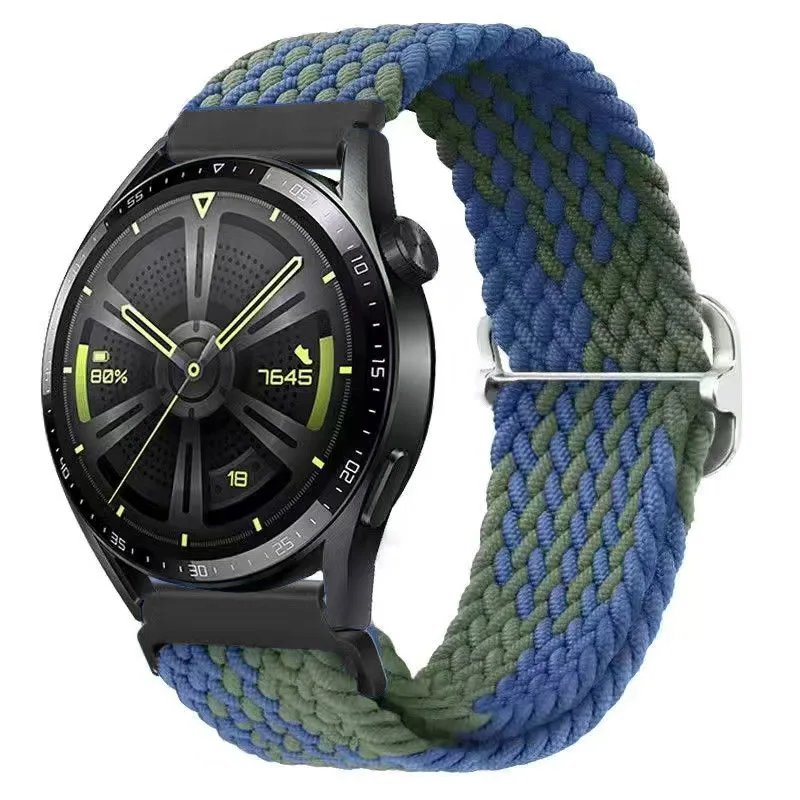 Braided Elastic Wristband - Versatile 20mm & 22mm Band