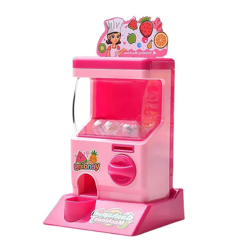 Cute gashapon machine play house candy game machine candy ball grabbing vending machine for kids girl birthday gift funny toy 6